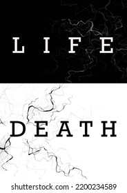 Life Death Illustration Black White Stock Illustration 2200234589 ...