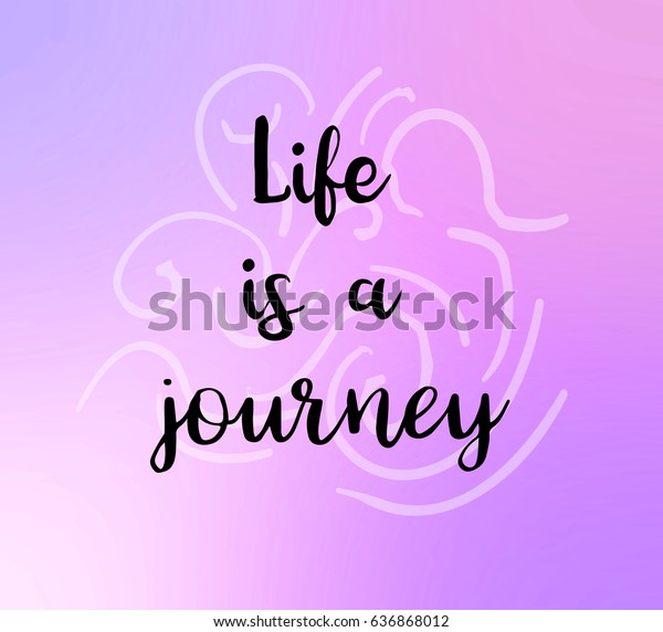 Life Journey Words On Pink Purple Stock Illustration 636868012 - 