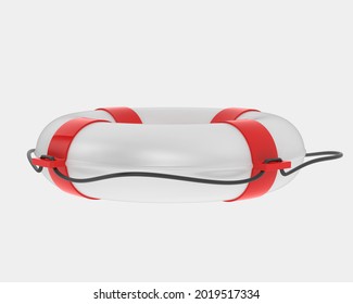 Life preserver isolated on background. 3d rendering - illustration