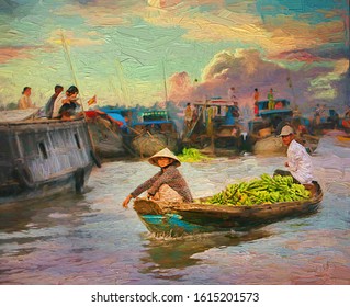 2,584 Vietnam water painting Images, Stock Photos & Vectors | Shutterstock