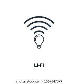 Li-Fi icon. Premium style design from future technology icons collection. Pixel perfect li-fi icon for web design, apps, software, printing usage.