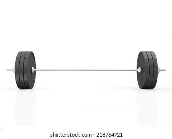 Lifting Weight Isolated On White Background