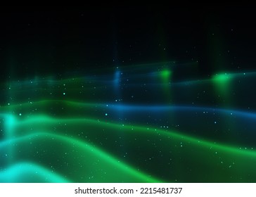 Light Abstract Background With Aurora Gradient, This Illustration Is A Perfect For Overlay Design