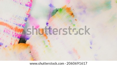 Light Abstract Splash. Dirty Art Painting. Watercolor Print. Wet Art Print. Brushed Graffiti. Multicolor Aquarelle Texture. Fancy Tie Dye Patchwork. Brushed Banner. Tie Dye Print. Bright