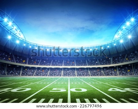 light of american stadium