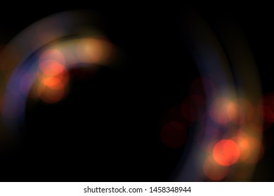 Light beam broken sun rays glow flare screen overlay black background
