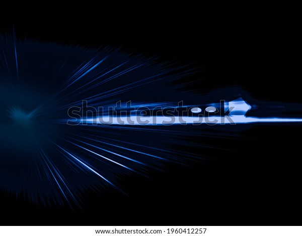 light beam set, explosion that divides the\
horizon in two. dark background with very bright light. multiple\
rays come out of the beam of\
light