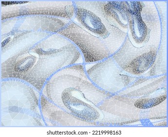 Light Blue Agate Twist Soft Palette Beige Light Teal