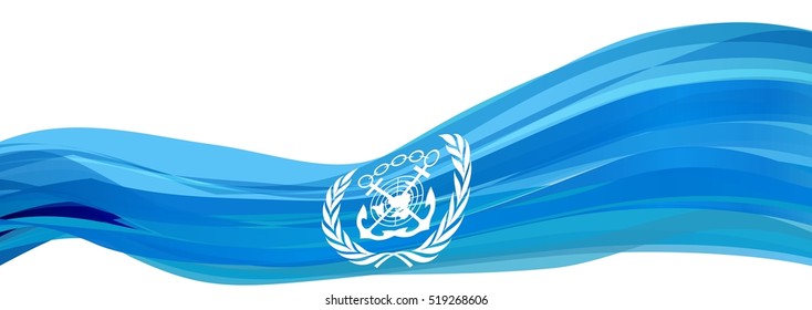 Light Blue Flag Of The International Maritime Organization