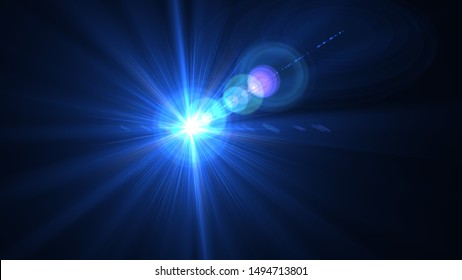 Light Blue Glow Lense Flare