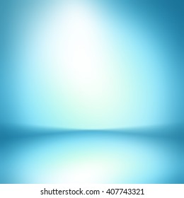 Light Blue Gradient Abstract Background. Empty Room For Display Product