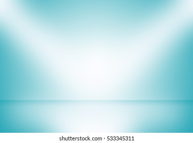 Light Blue Gradient Abstract Background. Empty Room For Display Product.