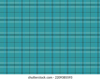 Light Blue, Teal Check Tartan Plaid Flannel Pattern Design. It Is A Buffalo Check Tartan Plaid Pattern Design In Light Blue, Teal Blue Color. Seamless Textured Gingham Plaid.