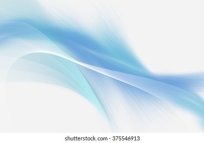 Light blue and white abstract background with mesh and smooth lines