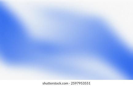 Light Blue And White Gradient Abstract Background. Elegant Futuristic Blurred Gradient with grainy noise texture