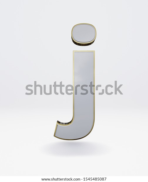 Light Box Alphabet Character J One Stock Illustration