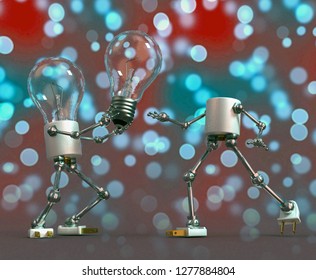 Light bulb figures
Computer generated 3D illustration