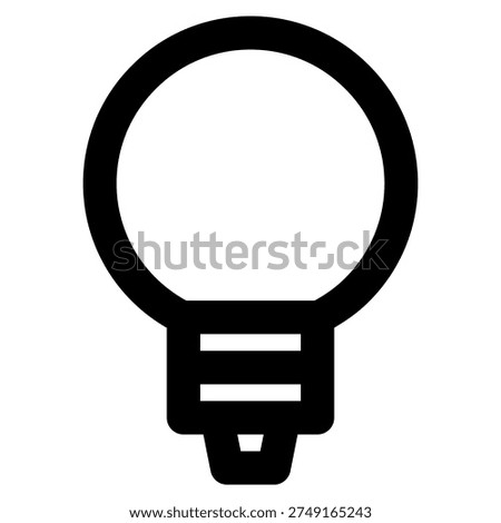 Light bulb icon vector. Llightbulb