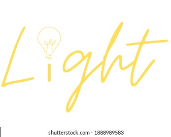 Light Bulb Word Text Art Stock Illustration 1888989583 