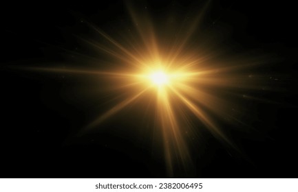 Light effect flare Glowing light explodes Light effect ray shining sun bright flash Special lens flare