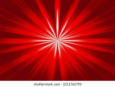 Light Explode Pattern Background, Red Color, Burst Illustration Template For Product Backdrop, Banner, Poster, Slide Presentation Futurism Theme