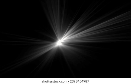 Light flare, Glowing light explodes. Light effect.