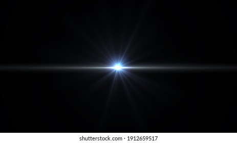 light flash on black background