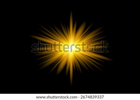 light glowing explosion sun rays
