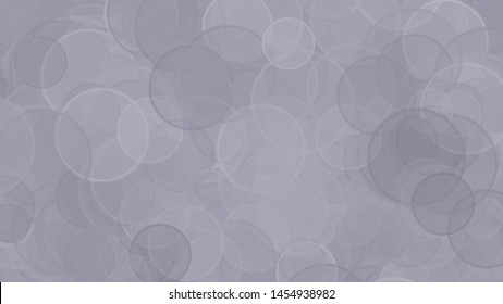 Light gray gradient, bokeh background. Black and white backdrop and textura with circles and bubble