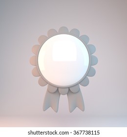 light gray rosette, cockade