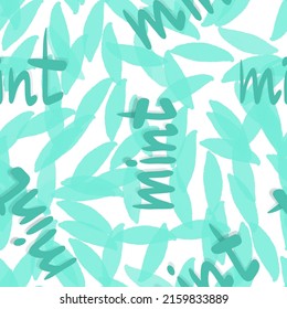 light green seamless abstract pattern background fabric design print wrapping paper digital illustration texture graphic colorful wallpaper mint lettering text  - Powered by Shutterstock - Get 15% off with code: PIKWIZARD15