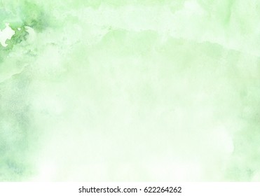 Light Green Watercolor Background, Color Spot