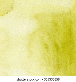 Light Green Yellow Watercolor Background