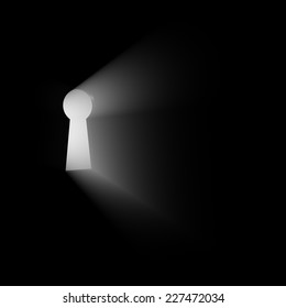 Light from keyhole - Shutterstock ID 227472034