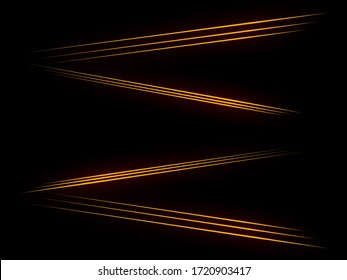 Light perspective abstract 3d. Glow effect. Glowing lines. Straight broken lines. Power energy. LED glare tape. Shining neon streaks. Glowing streaks dark background. Luminous abstract sparkling. - Shutterstock ID 1720903417