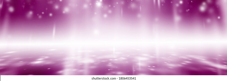 Light Pink Studio Room With Backdrop Spotlight Background.