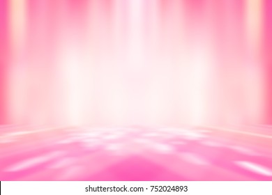 Light Pink Studio Room With Backdrop Spotlight Background.