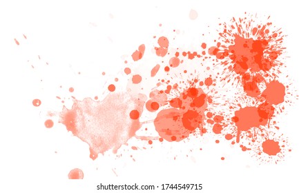 Light Red Watercolor Ink Splash Art Stock Illustration 1744549715 ...