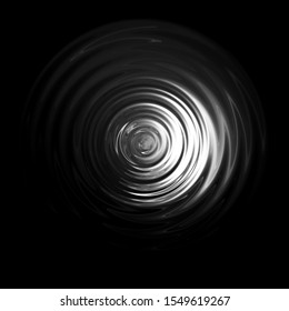 Light shining on white water ripple with black backdrop , abstract texture background