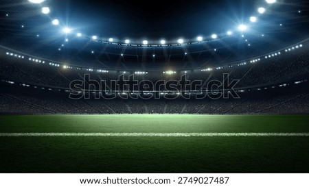 Light of stadium, 3d rendering