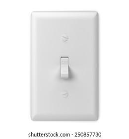 Light switch. 3d illustration isolated on white background 