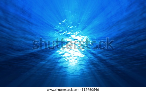 Light Underwater Stock Illustration 112960546