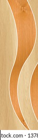 Light Wood With Orange Color Background In Wooden Door Design Poster