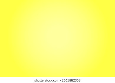 Light yellow tint Gradient Background.Lemon yellow colored background.