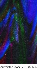 Light-filled abstract artwork inspired by galactic formations.


