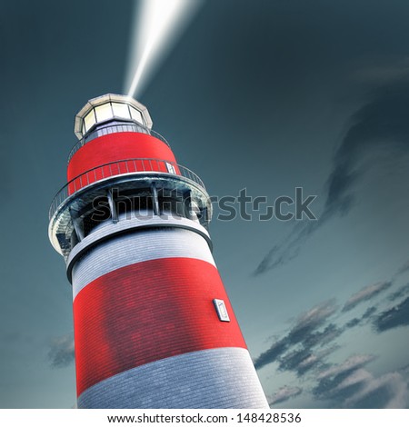 Similar – Image, Stock Photo Lighthouse in autumnal thunderstorm atmosphere