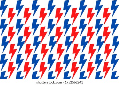 
Lighting flash red & blue abstract  geometric background