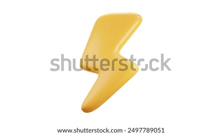 Lightning 3D Illustrations, 3D rendering