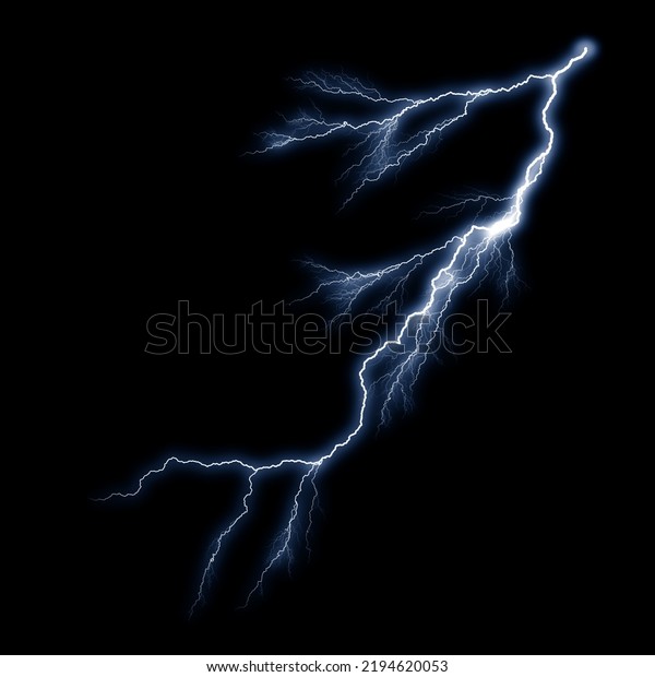 Lightning Overlays. Thunder Overlays. Lightning\
Background. Thunder Background. Lightning Overlays Isolated on\
black background. Thunder, lightnings and rain during summer storm.\
Lightning\
strike.