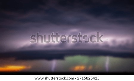 Lightning Strikes Dramatic Sky with Power, and and Ominous Beauty in Nature.